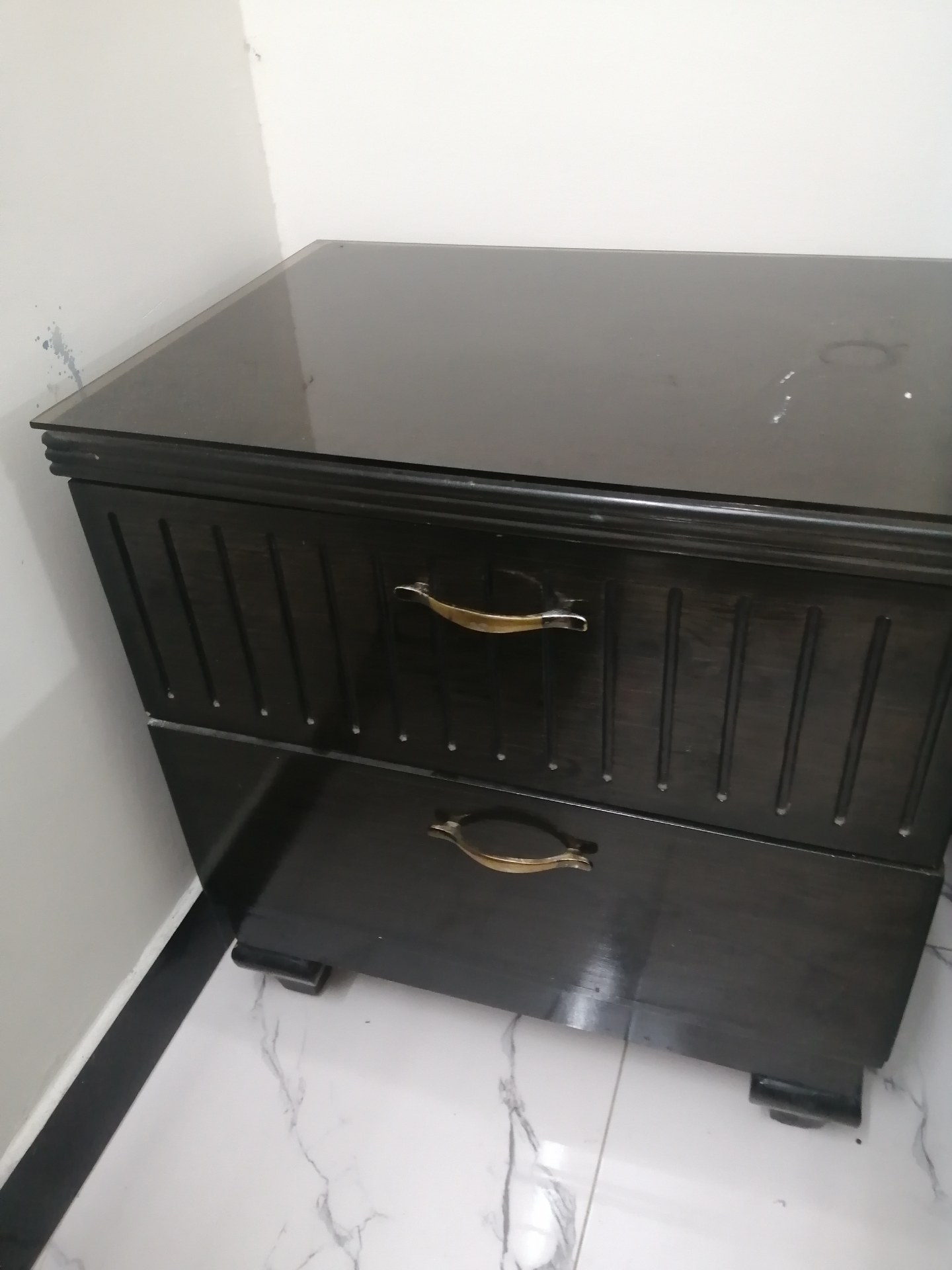 beautiful Wooden Double Bed Set with 2 Side Tables 9 /10 conditions photo 5